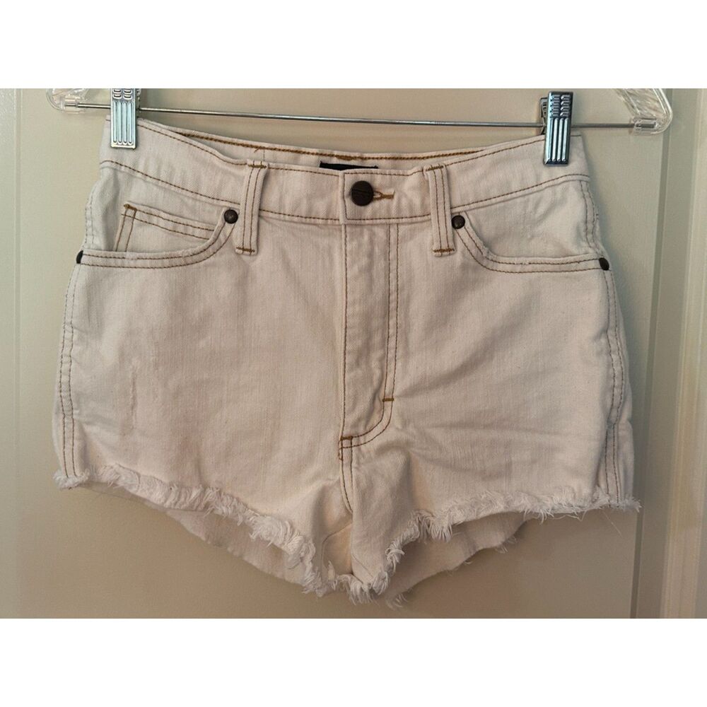 Wrangler Beige Mini Denim Shorts Women's Sz 25